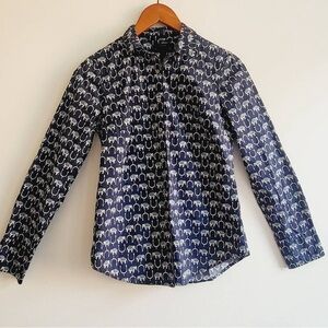 J Crew elephant print shirt size 6 New